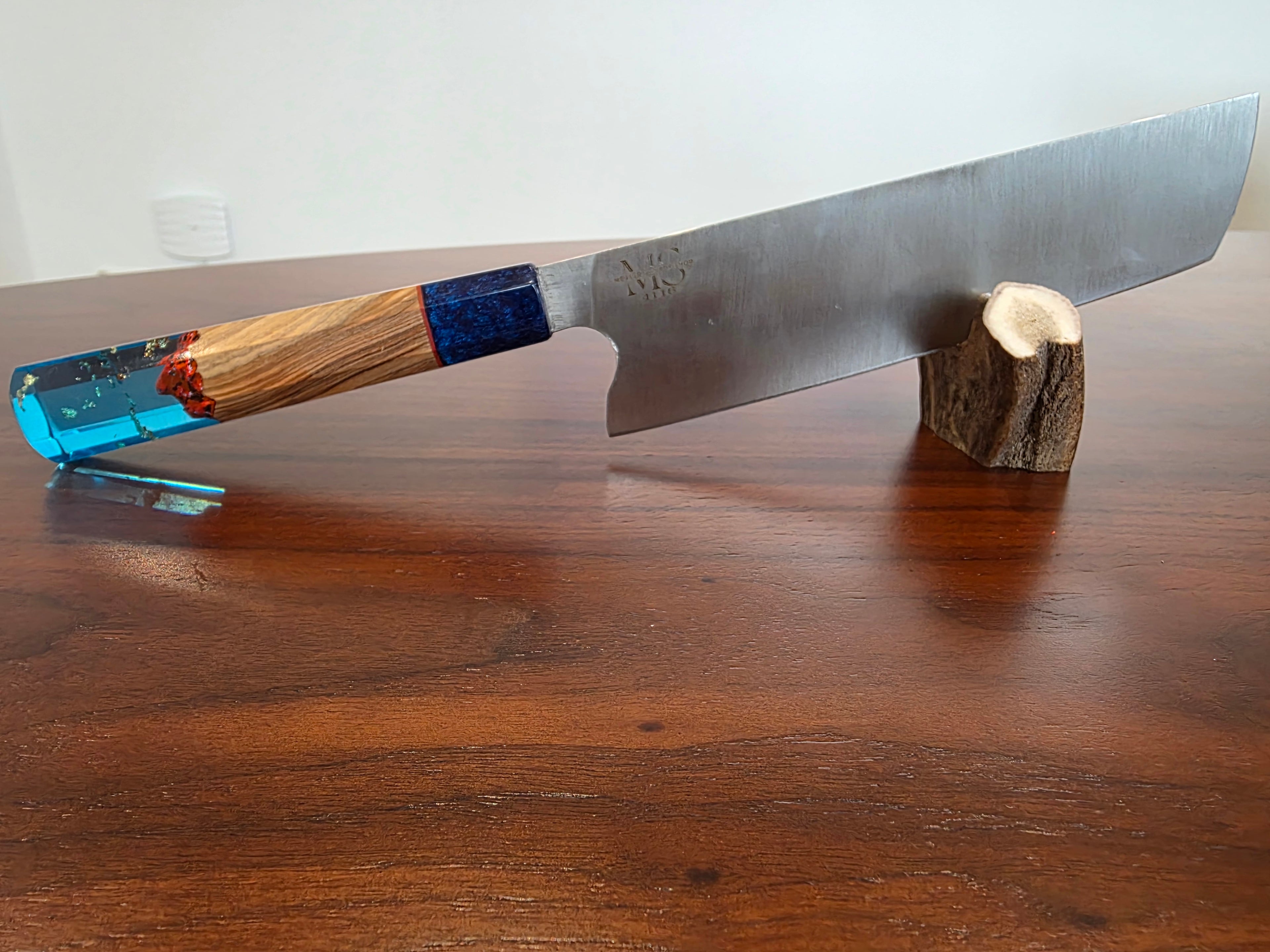 Kochmesser 4116 Stahl Olivenholz + Epoxid Griff