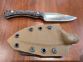 Messer N690 Stahl, brauner Micarta Griff inkl. Kydex