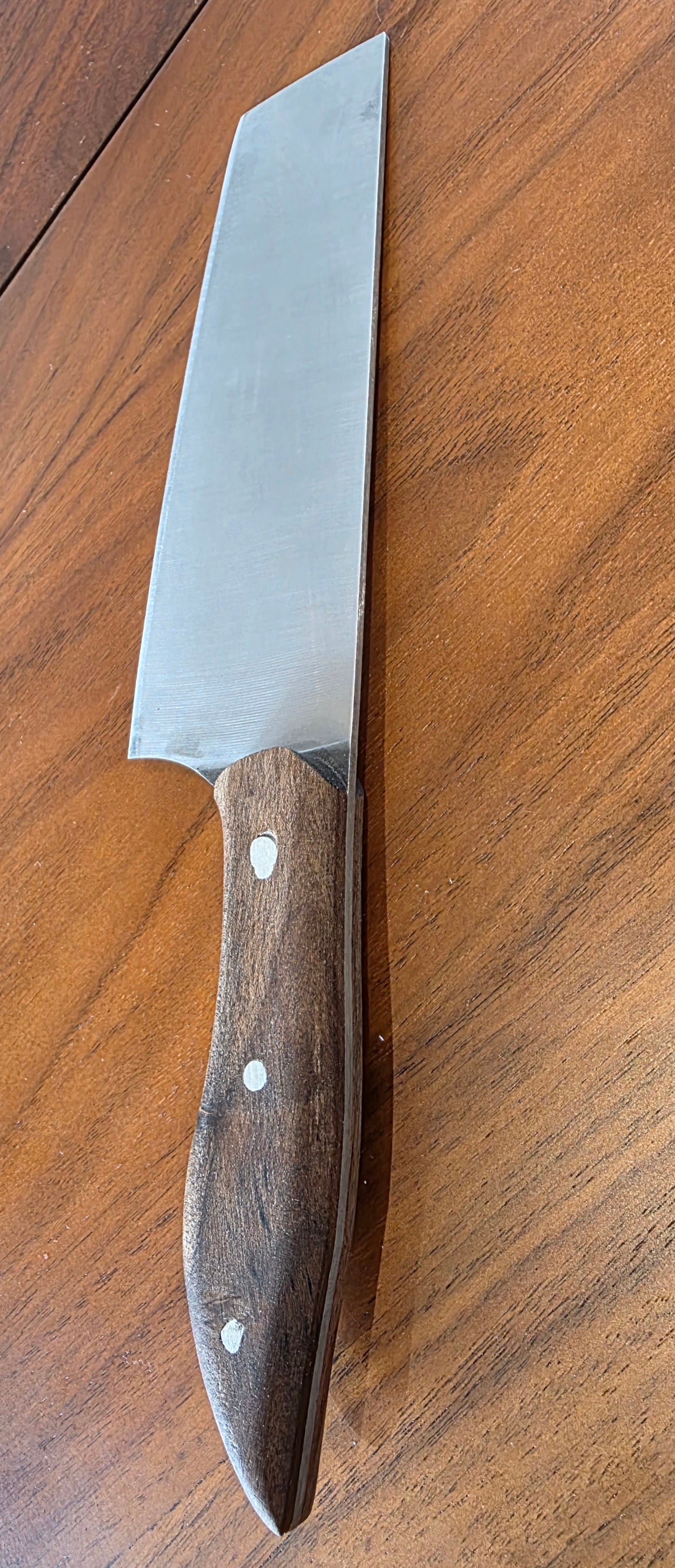 Kochmesser 4116 Stahl, Walnuss Griff