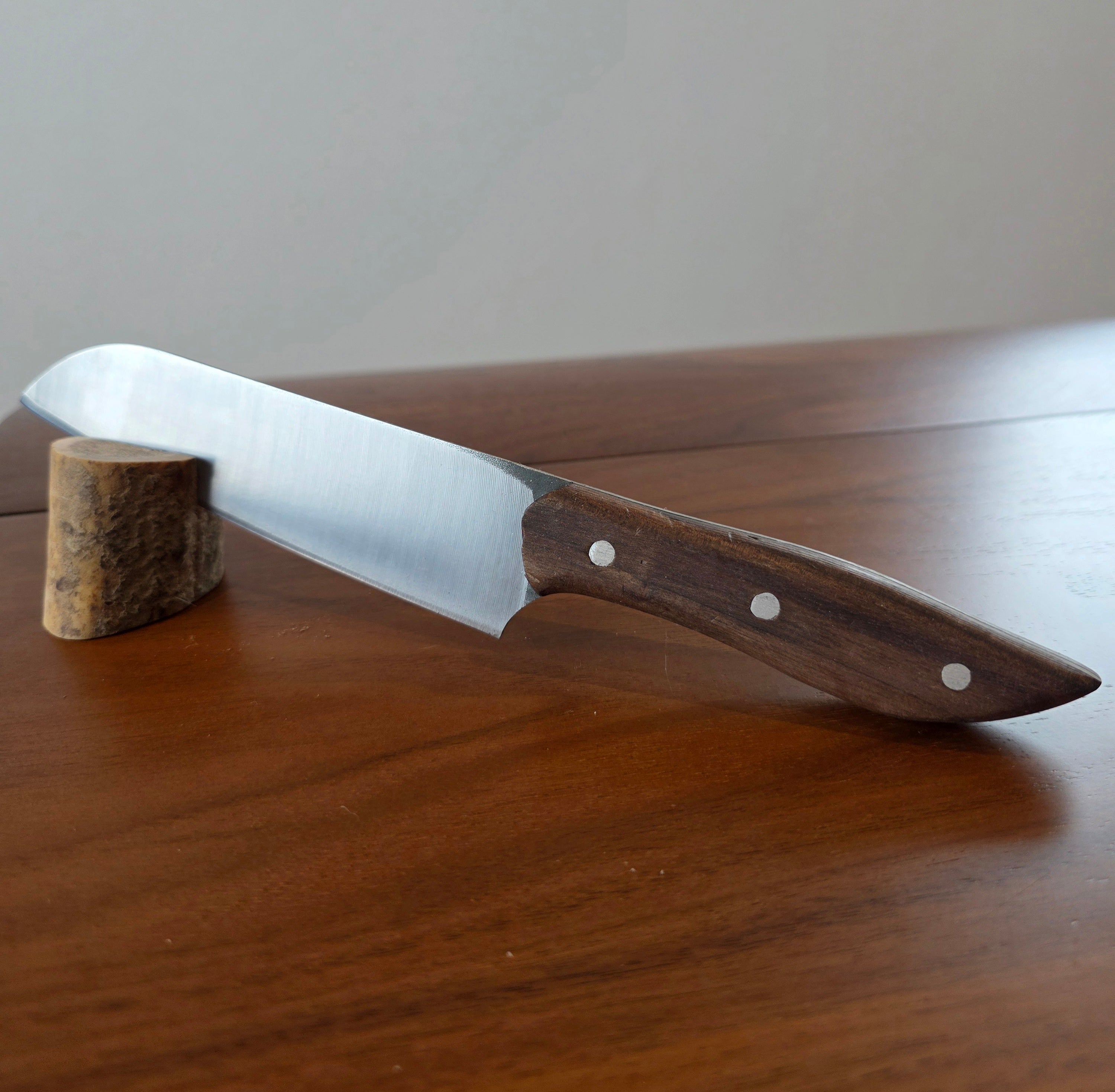 Kochmesser 4116 Stahl, Walnuss Griff