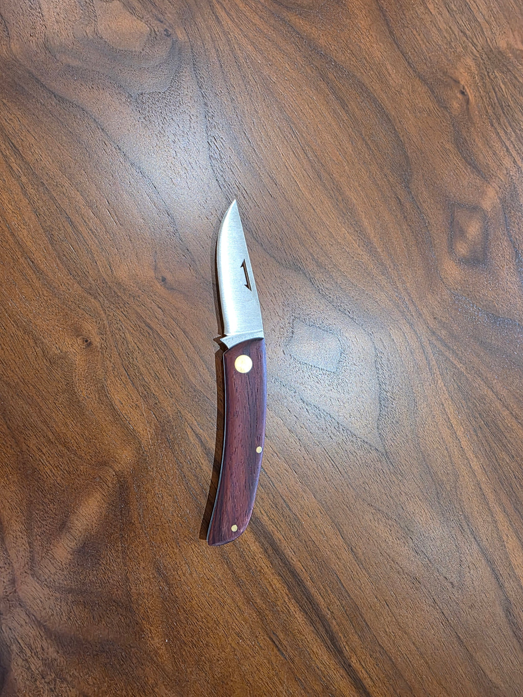 Taschenmesser Slipjoint, 4116 Stahl mit Pakaholz Griff