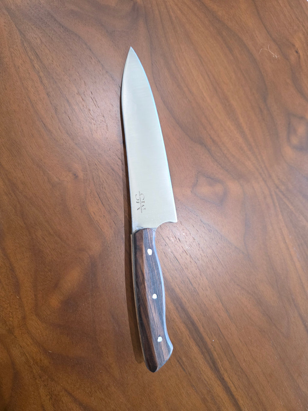 Kochmesser 4116 Stahl aus Walnuss Griff