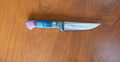 Kochmesser aus 4116 Stahl mit Griff aus verschiedenem stabilisiertem Holzmaterial