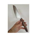 Kochmesser 4116 Stahl, stabilisiertem Maserbirke Griff inkl. Lederetui.